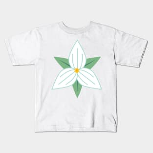 Cute Colorful Trillium Kids T-Shirt